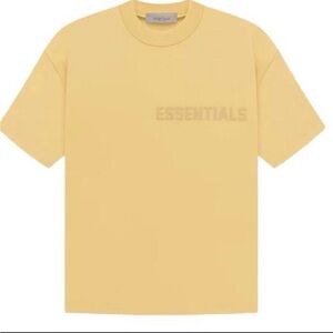 Men’s Essentials Soft Yellow Crewneck Tee